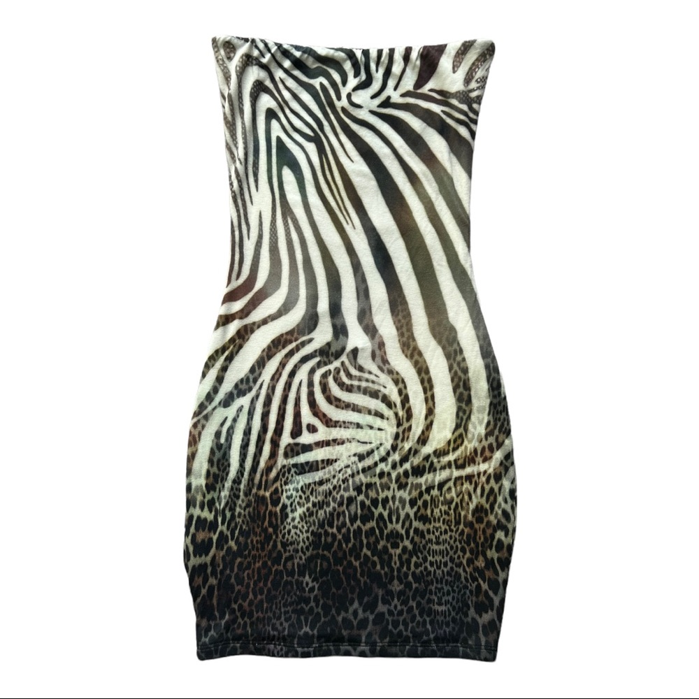 Sky Strapless Bodycon Dress